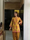 Nsr 909 Heavy Pure Natural Crepe Kurti With Farshi Pant